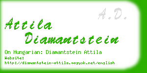 attila diamantstein business card
